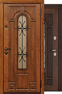 Двери с ковкой
