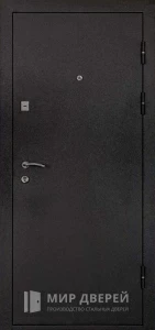 Дверь в дачный дом чёрный антик №27 внешняя - фото