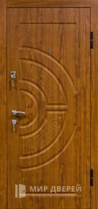 Металлическая входная дверь в квартиру МДФ №192 внешняя - фото