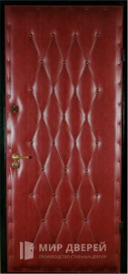 Дверь с ламинатом и винилискожей №9 внешняя - фото