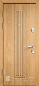 Коричневая входная дверь в квартиру №2 внутренняя - фото