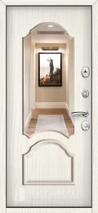 Входная дверь с терморазрывом с зеркалом №7 внутренняя - фото