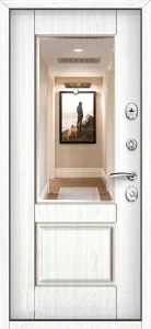 Дверь входная металлическая светлая №23 внутренняя - фото