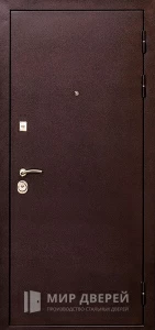 Дверь входная металлическая эконом №31 внешняя - фото