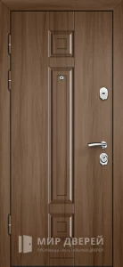 Коричневая входная дверь №17 внутренняя - фото