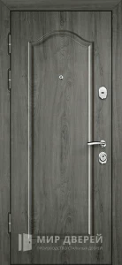 Дверь входная серый букле №6 внутренняя - фото