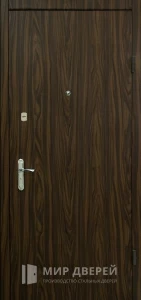 Железная дверь эконом №11 внешняя - фото