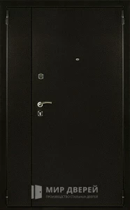 Дверь входная подъездная металлическая двухстворчатая №8 внешняя - фото