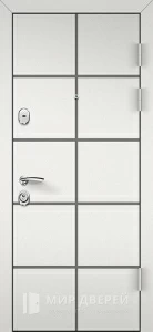 Стальная дверь с отделкой из шпона №36 внешняя - фото