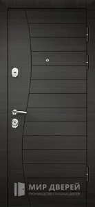 Дверь входная венге / белый  №17 внешняя - фото