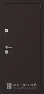 Входная металлическая дверь порошок с МДФ отделкой №9 внешняя - фото