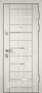 Металлическая дверь в дом из бруса №1 внешняя - фото