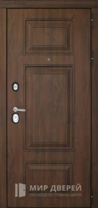 Зимняя металлическая дверь №17 внешняя - фото