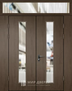 Входная дверь с большим зеркалом №3 внешняя - фото