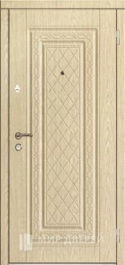 Стальная дверь в дом из бруса №19 внешняя - фото