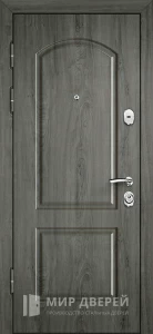 Входная дверь серая железная №7 внутренняя - фото